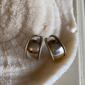 Silpada Sterling silver and brass earrings